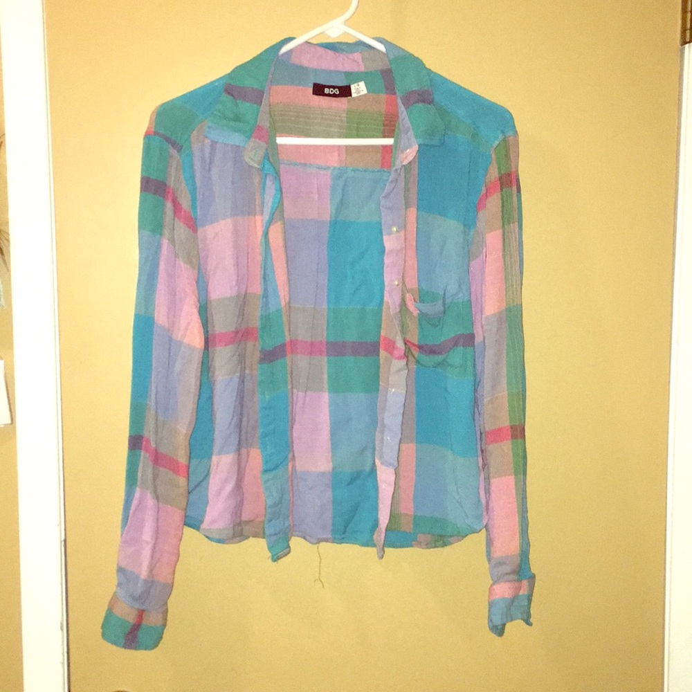Plaid button down